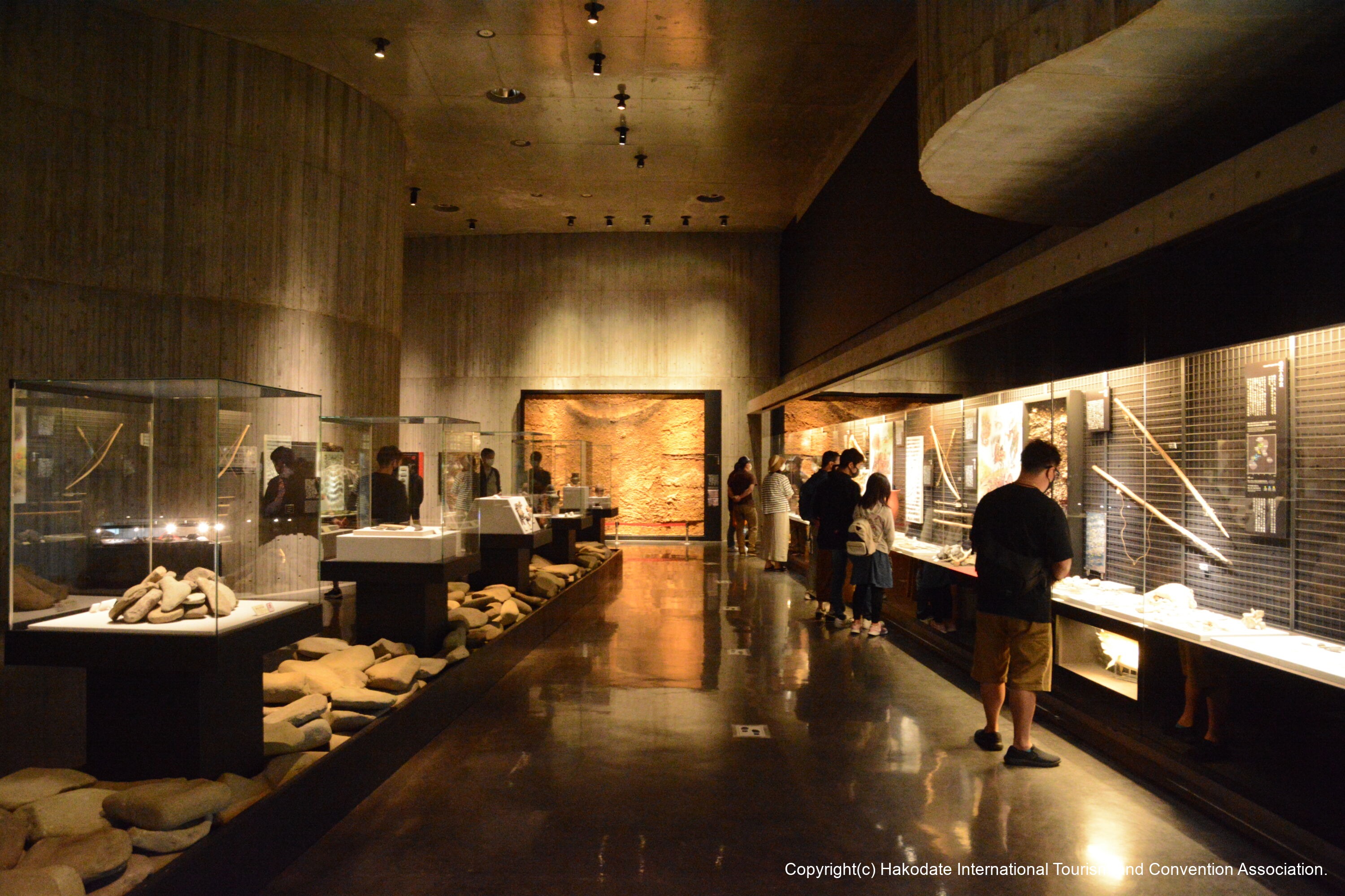 展示施設風景(函館市縄文文化交流センター)